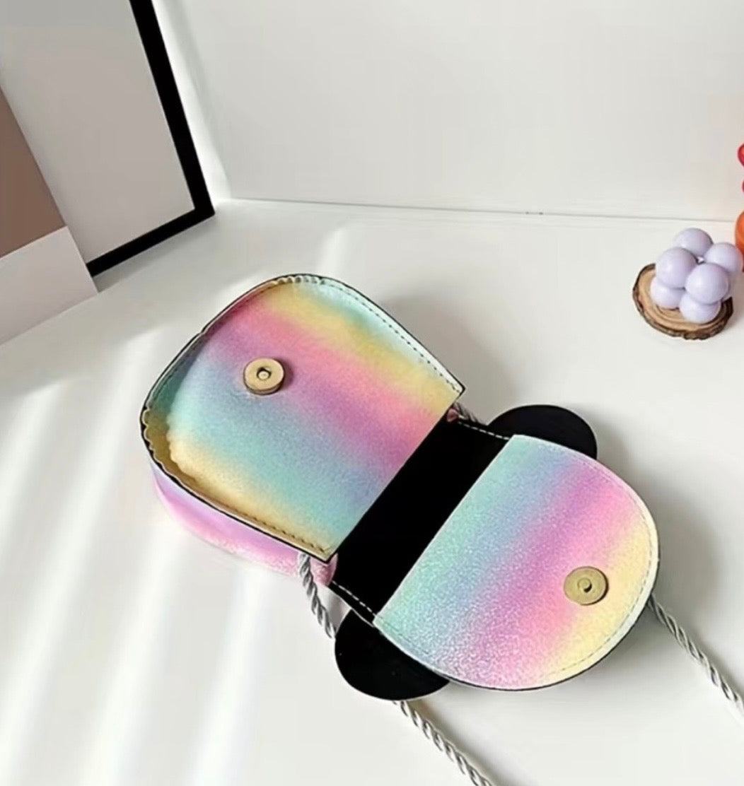 Girls Rainbow
Glitter Shoulder Purse| Mouse Ears & Bow
Mini Handbag