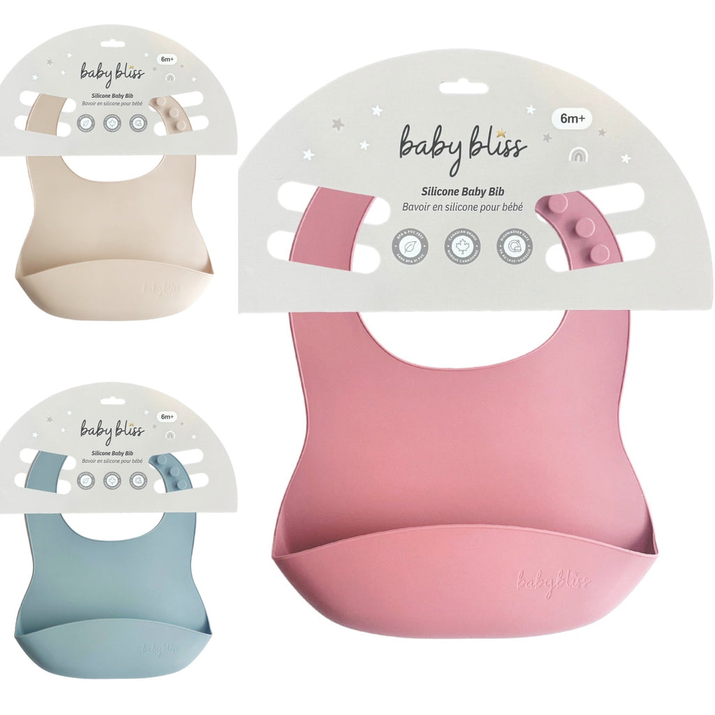 Baby Bliss Silicone Bibs