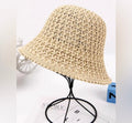 Woven Straw Crochet Bucket Hat in Multiple Colors